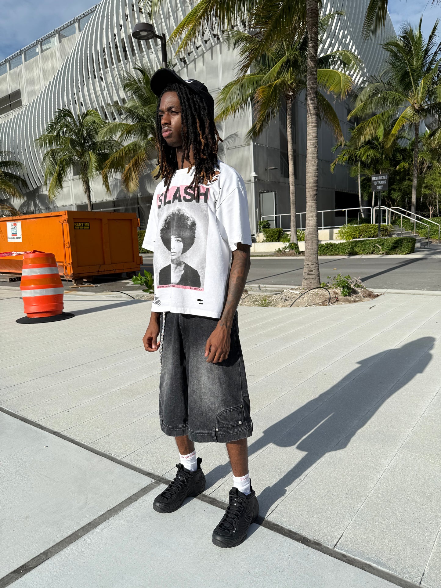 UPSIDE DOWN JORTS ‘BLACK